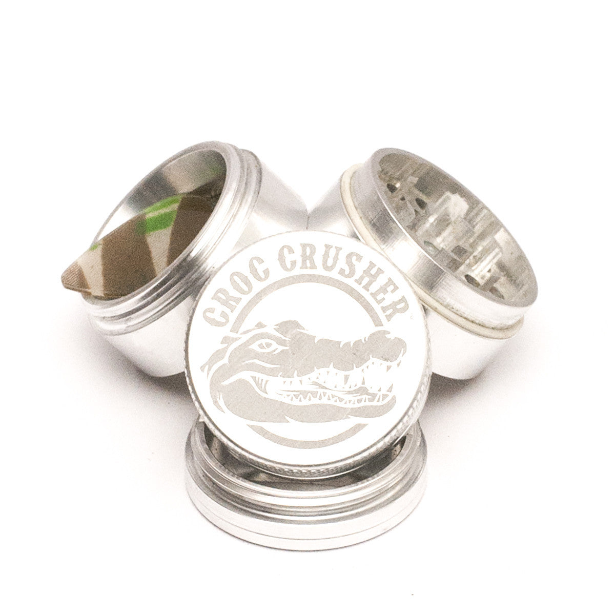 Croc Crusher 1.5" Aluminum Dry Herb Grinder