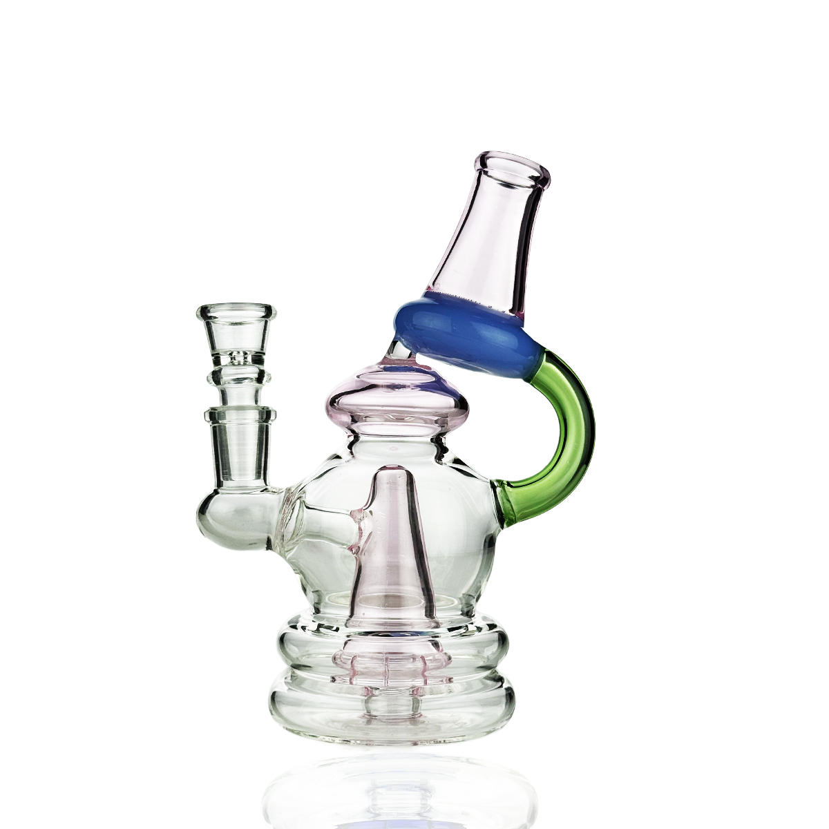 7-Inch Recycler Water Pipe with 14mm Bowl
