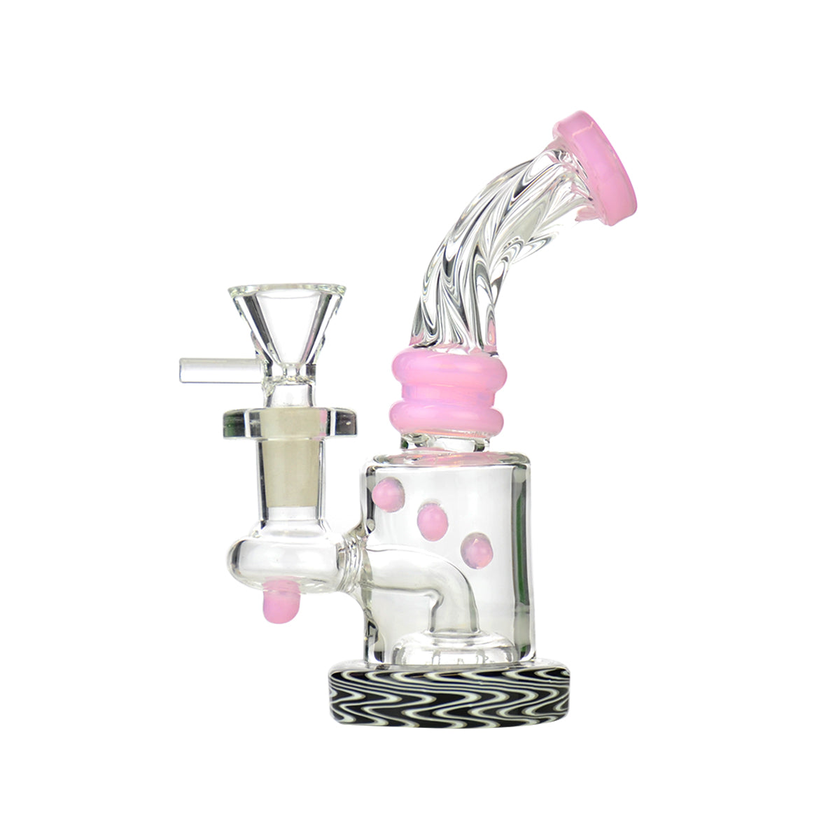 Compact 5.5" Wig Wag Water Pipe with 14mm Bowl