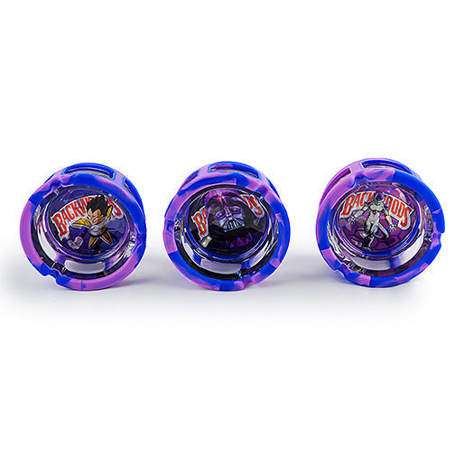 Holographic Glass Ashtray Set with Silicone