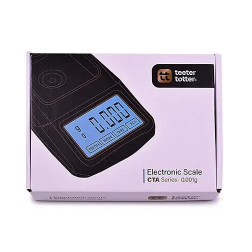 Black Teeter Totter Scales electronic scale with blue display