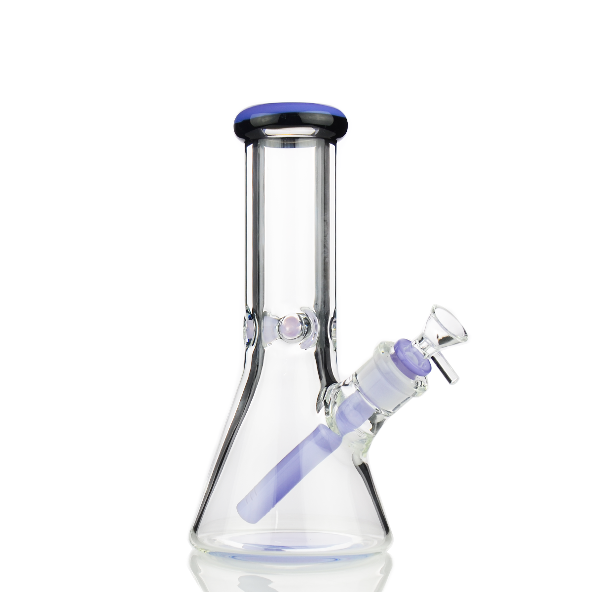 Vivid Slime Green Beaker Water Pipe – 9mm Glass