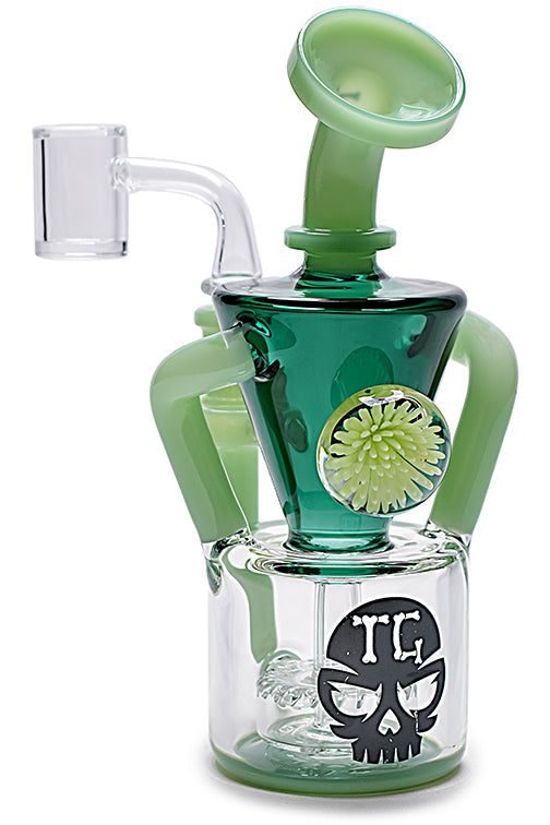 Artisan Cone Flower Recycler Water Pipe