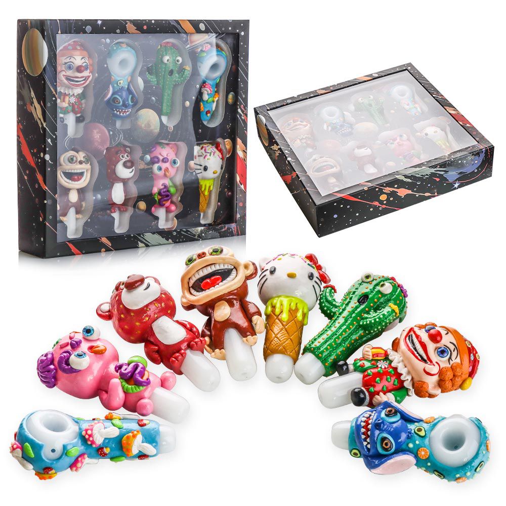 Sculptural 3D Hand Pipe Display Set