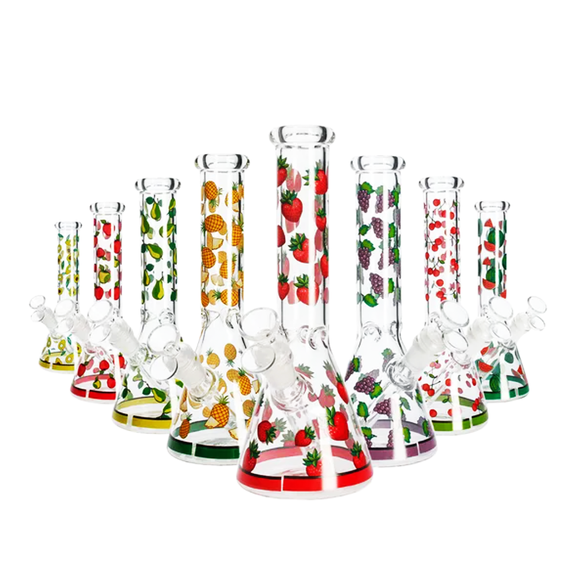 10-inch Fruit Motif Beaker with 14mm Bowl