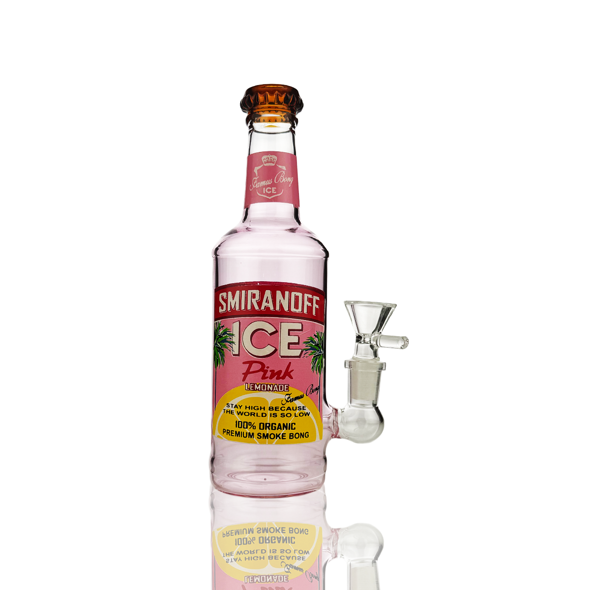 Smiran 8-inch Liquor Bottle Water Pipe with 14mm Bowl