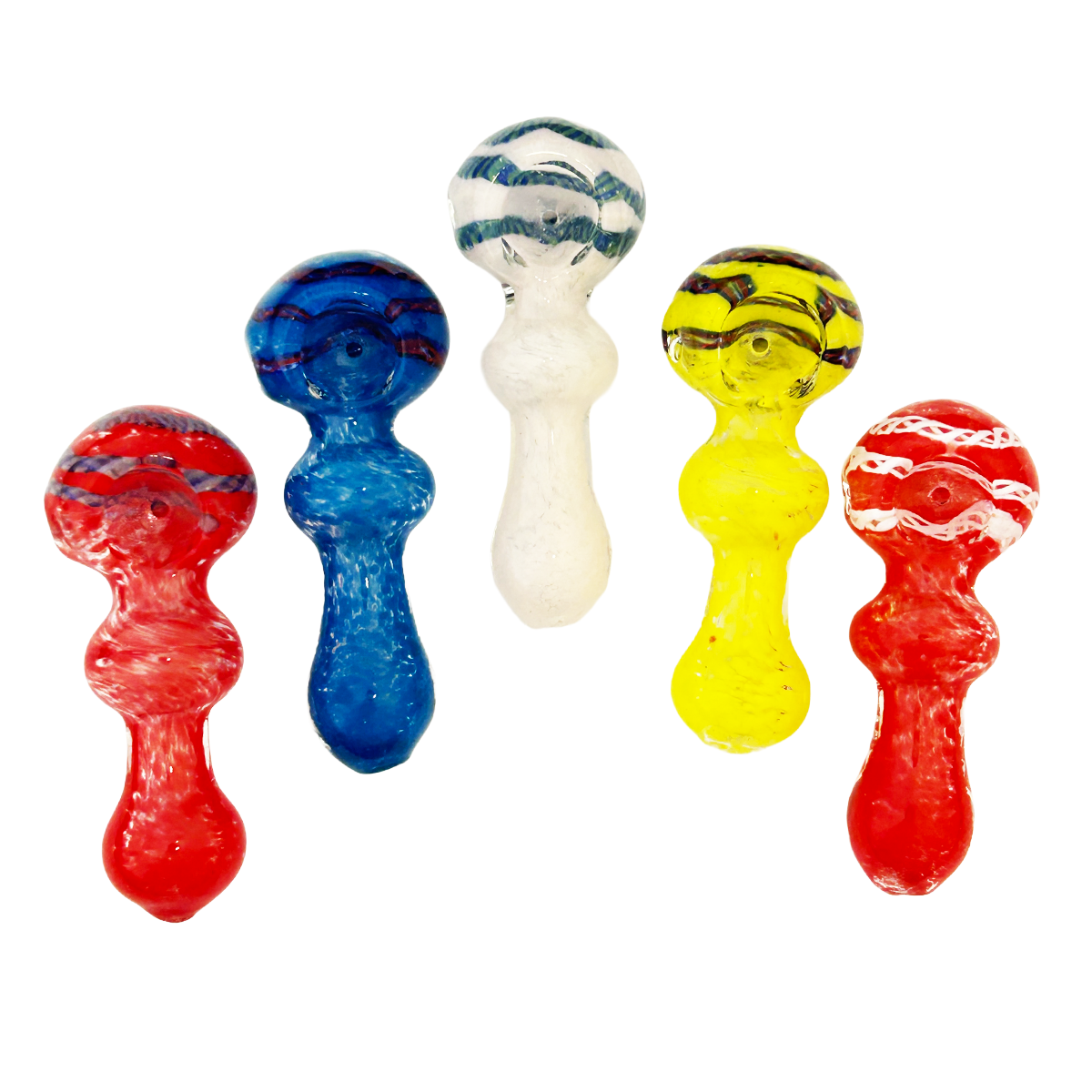 Artisan 3-Inch Frit Glass Spoon Pipe