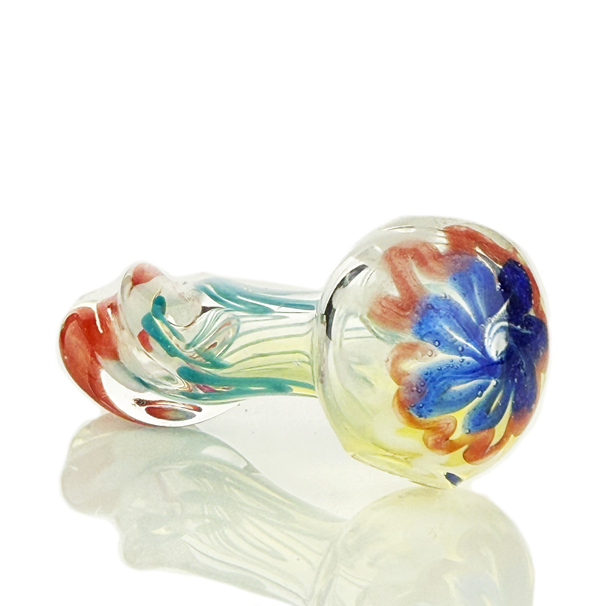 Twisted Silver Fume Glass Hand Pipe - 2.5 Inch