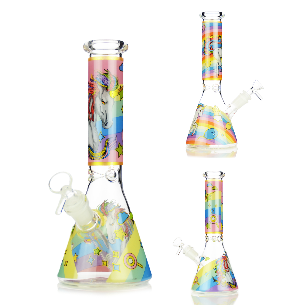 10-Inch Unicorn Beaker Water Pipe