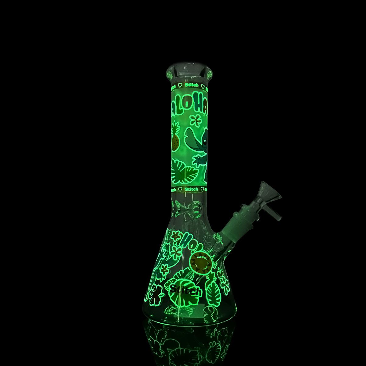 10-Inch Luminous Beaker Water Pipe