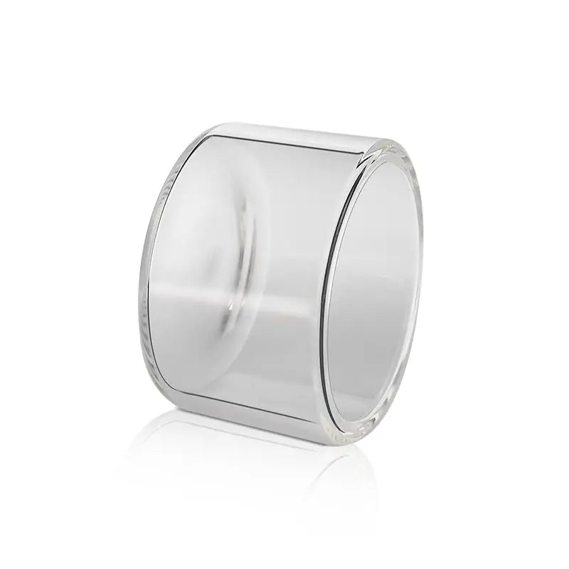 Wide polished silver ring with straight edges for Waxmaid Honey Cup and storage bag