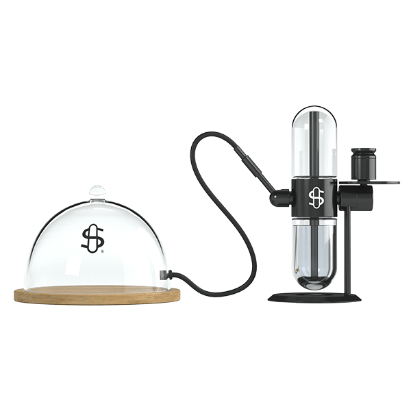 Premium Smoke Infusion Cloche with Walnut Tray