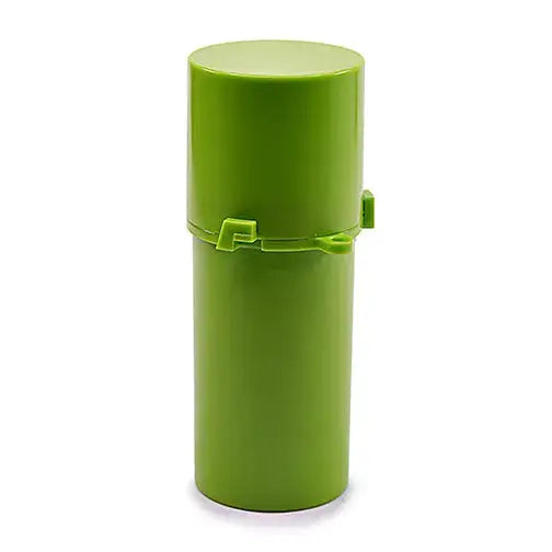 White Rhino premium herb grinder lime-green cylindrical container
