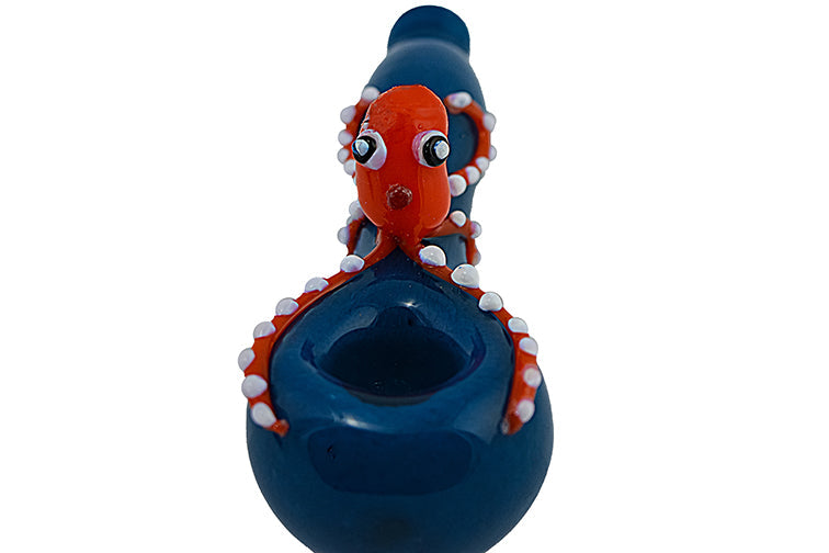 Whimsical Octopus Glass Hand Pipe