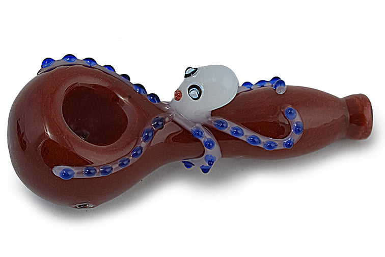 Whimsical Octopus Glass Hand Pipe