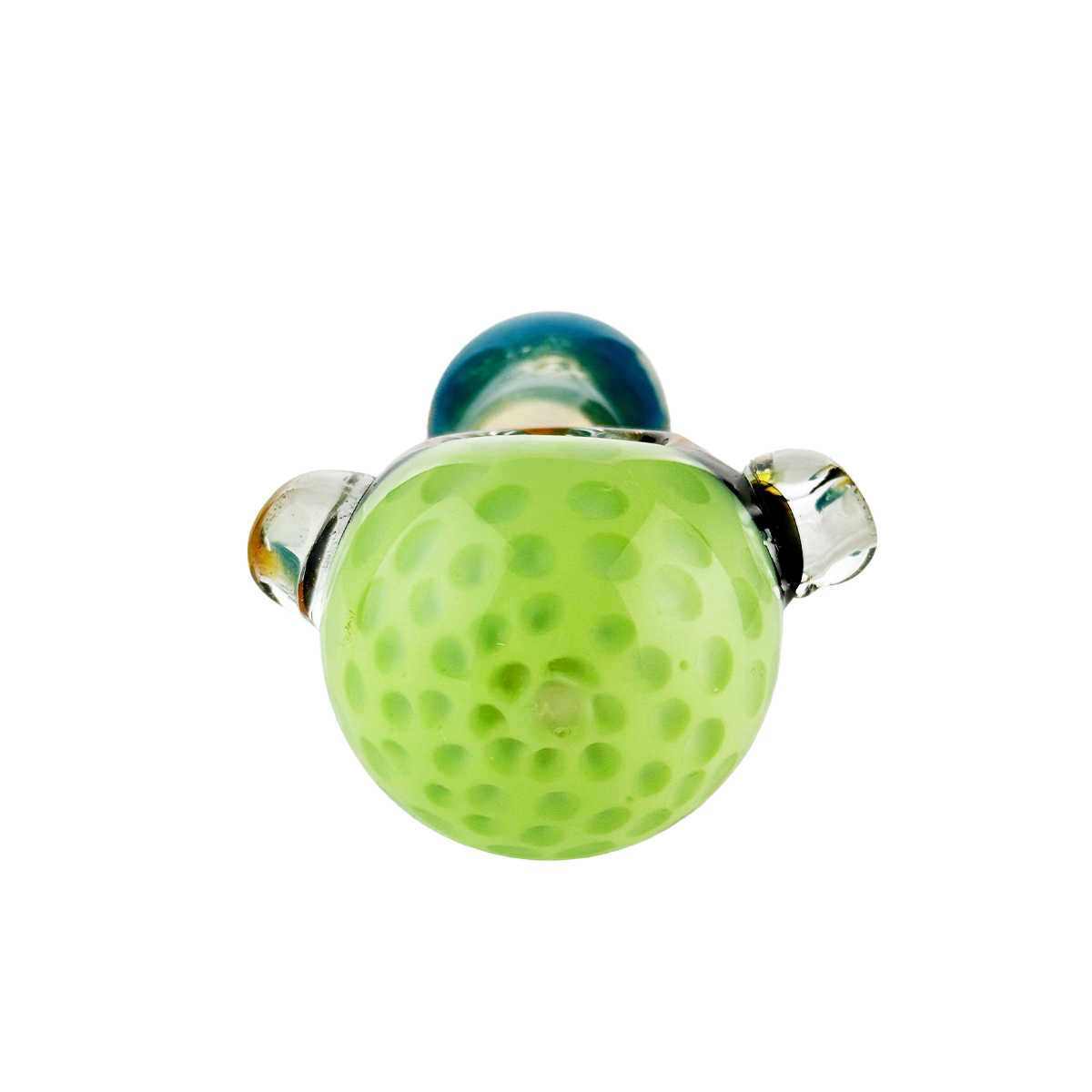 Artisan Slime Head Gold Fume Hand Pipe