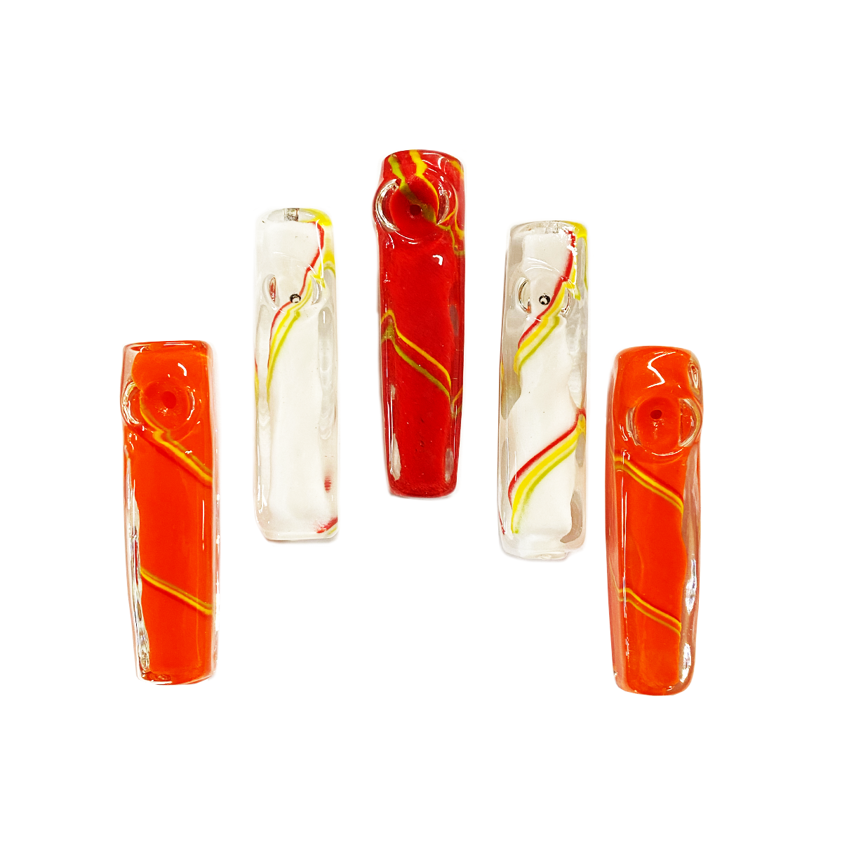 Artisan 4.5" Square Glass Frit Art Hand Pipe