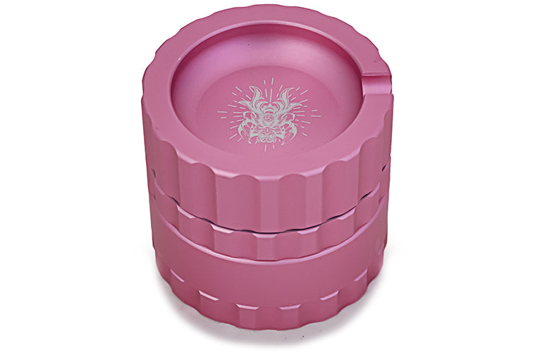 Robust 4-Piece Herbal Grinder with Ashtray