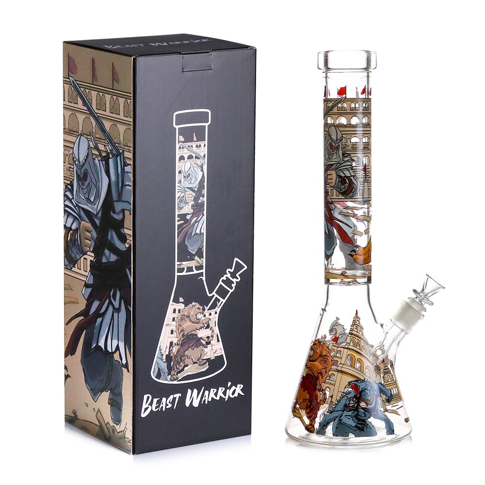 Premium 16" Beaker Glass Water Pipe