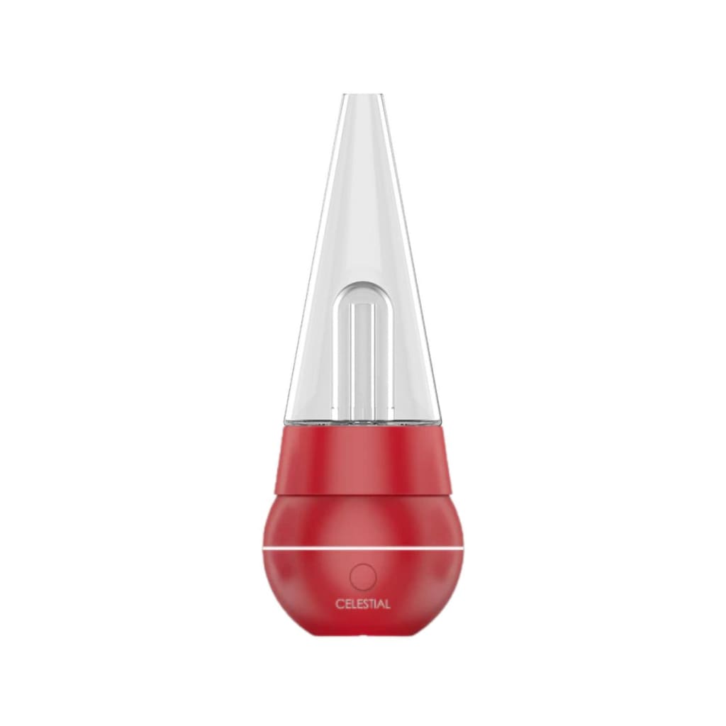 Red Yocan Black Celestial Mini Erig With Powerful 2500mah Battery And Clear Conical Top