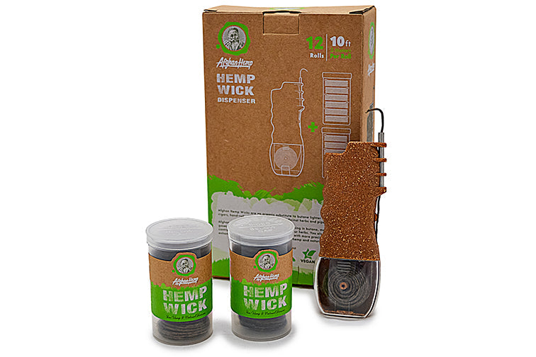 Natural Hemp Wick Dispenser & Lighter Kit