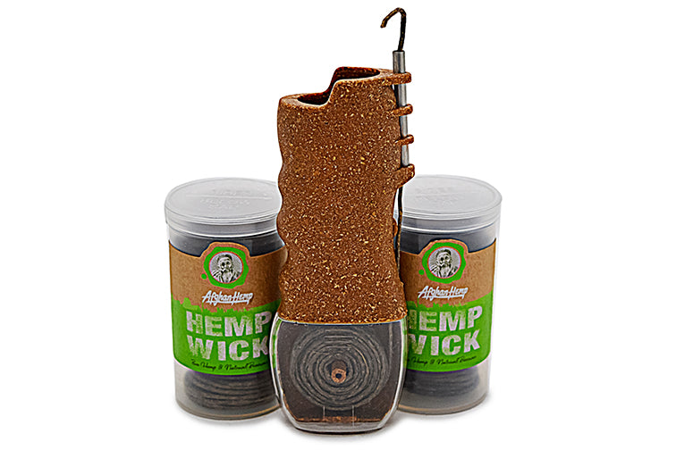 Natural Hemp Wick Dispenser & Lighter Kit