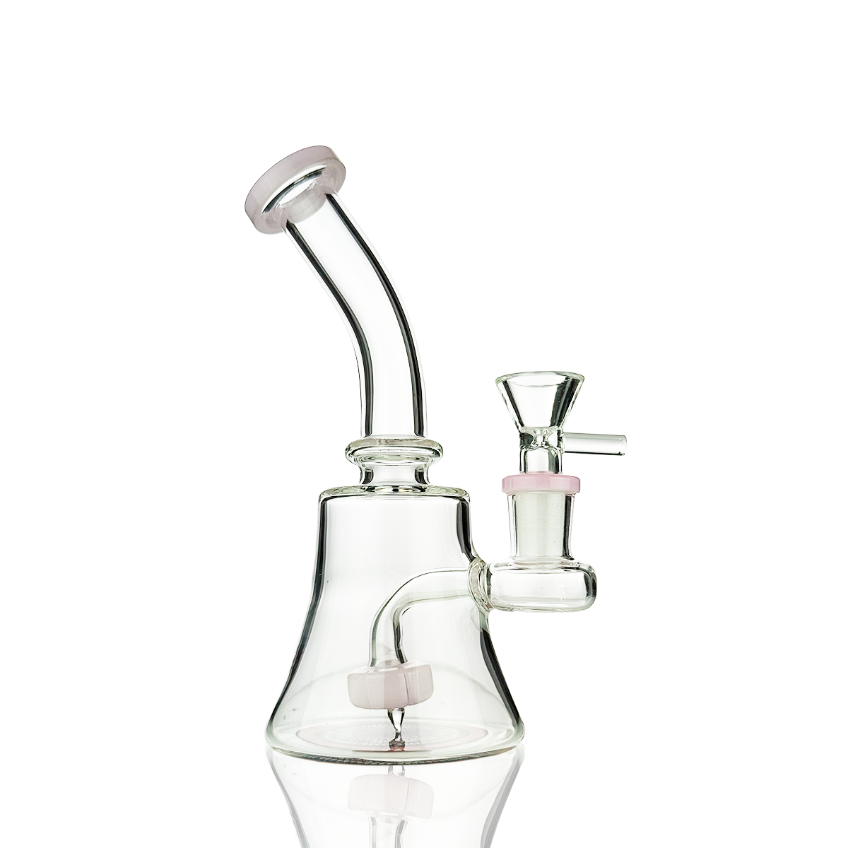 Compact 6-Inch Glass Water Pipe with 14mm Bowl