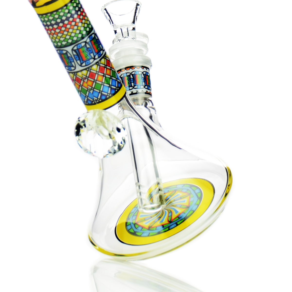 8-inch Diamond Beaker Water Pipe with 14mm Bowl