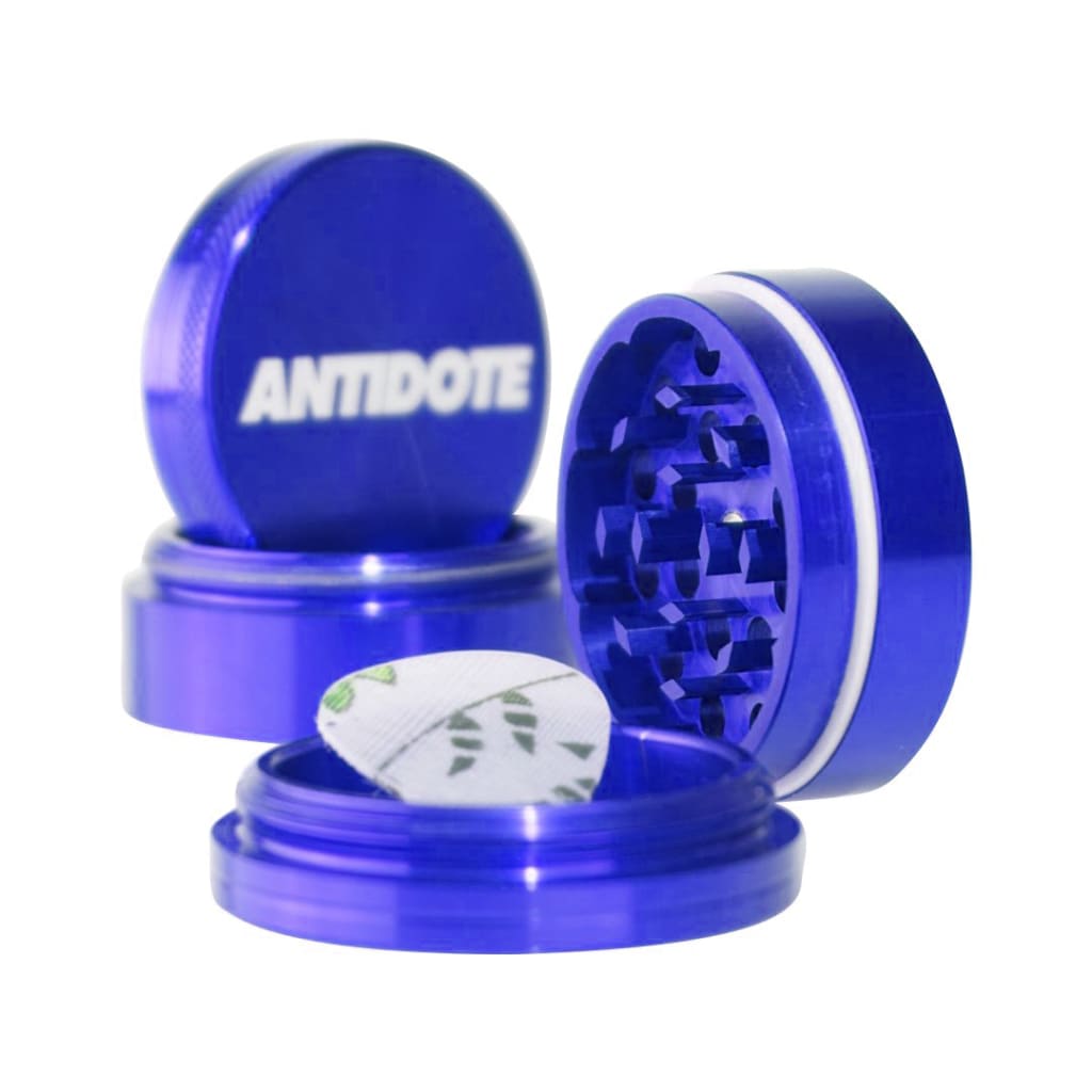 Blue Antidote Grinders aircraft grade aluminum herb grinder