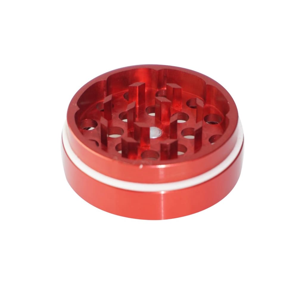 Antidote Grinders Red 4-Piece Grinder - Aircraft Grade Aluminum Herb Grinder with Holes