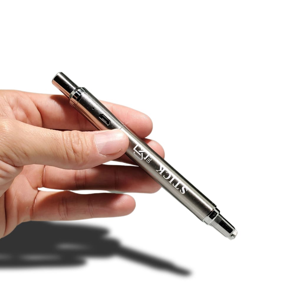 Stylus pen by KV JOHNS used with an electronic aromatherapy device for herbal concentrates