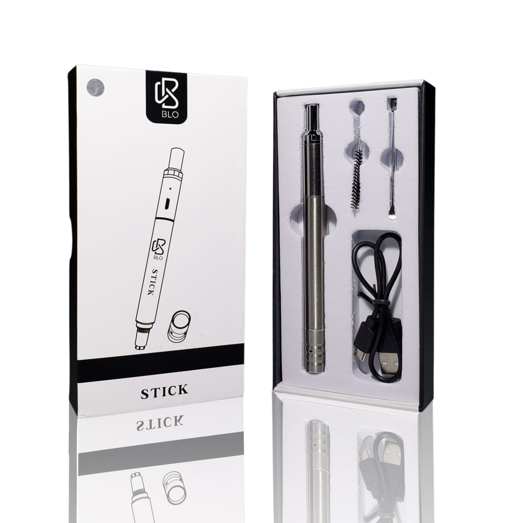 Electronic aromatherapy device kit for consuming herbal concentrates, with accessories and packaging