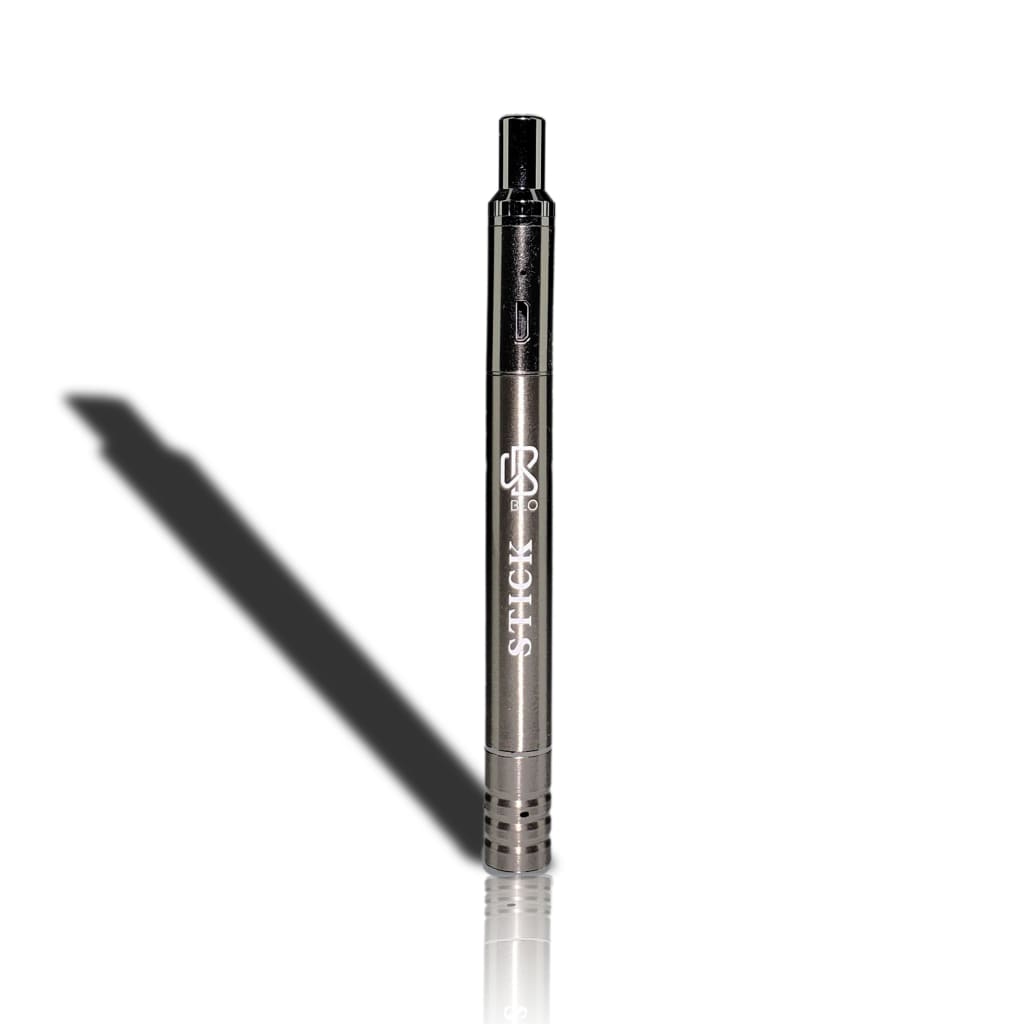 Sleek electronic aromatherapy device for consuming herbal concentrates, ’stick’ branding