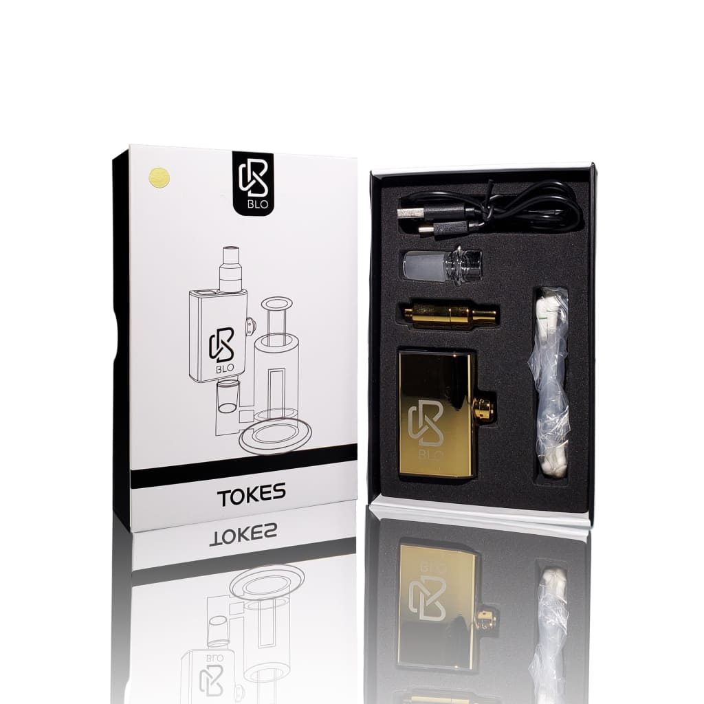 Gold Blo Tokes Electric Vaporizer with easy magnetic connection