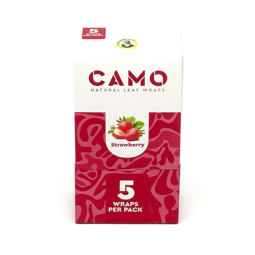 Camo natural leaf strawberry wraps - Natural Leaf Wraps: Chamomile & Mate Blunt Wraps
