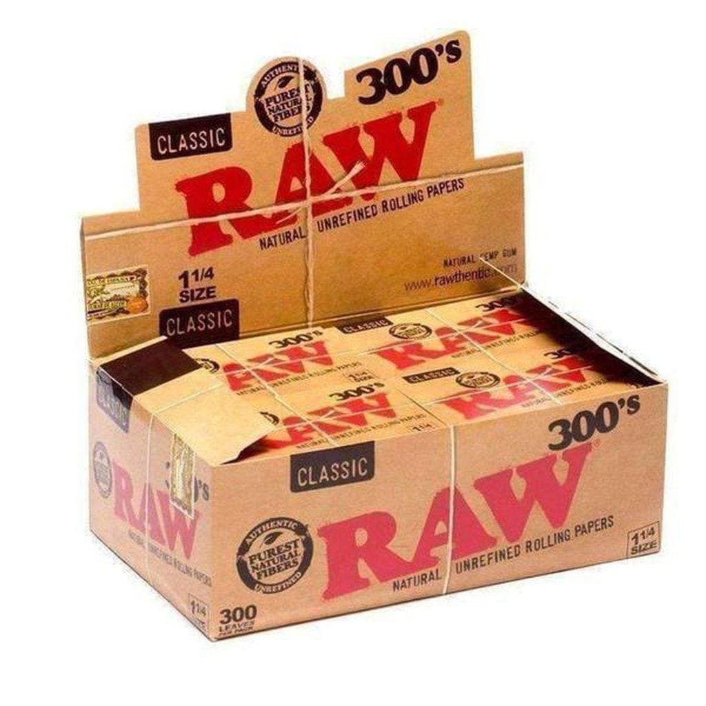 Box of Raw Classic Rolling Papers with 300 sheets in a Rolling Paper Box