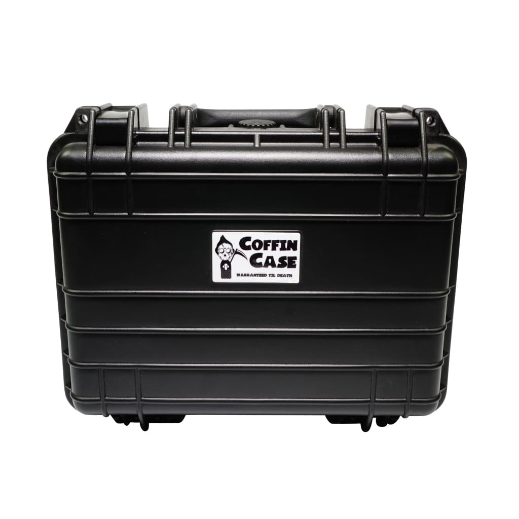 Large black Coffin Cases for hand pipe and glass protection