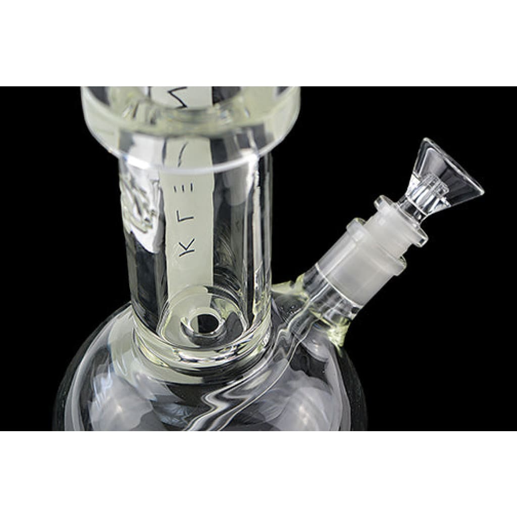 Klean Glass Heavy-duty Glass Water Pipe With Percolator And Signature Glow