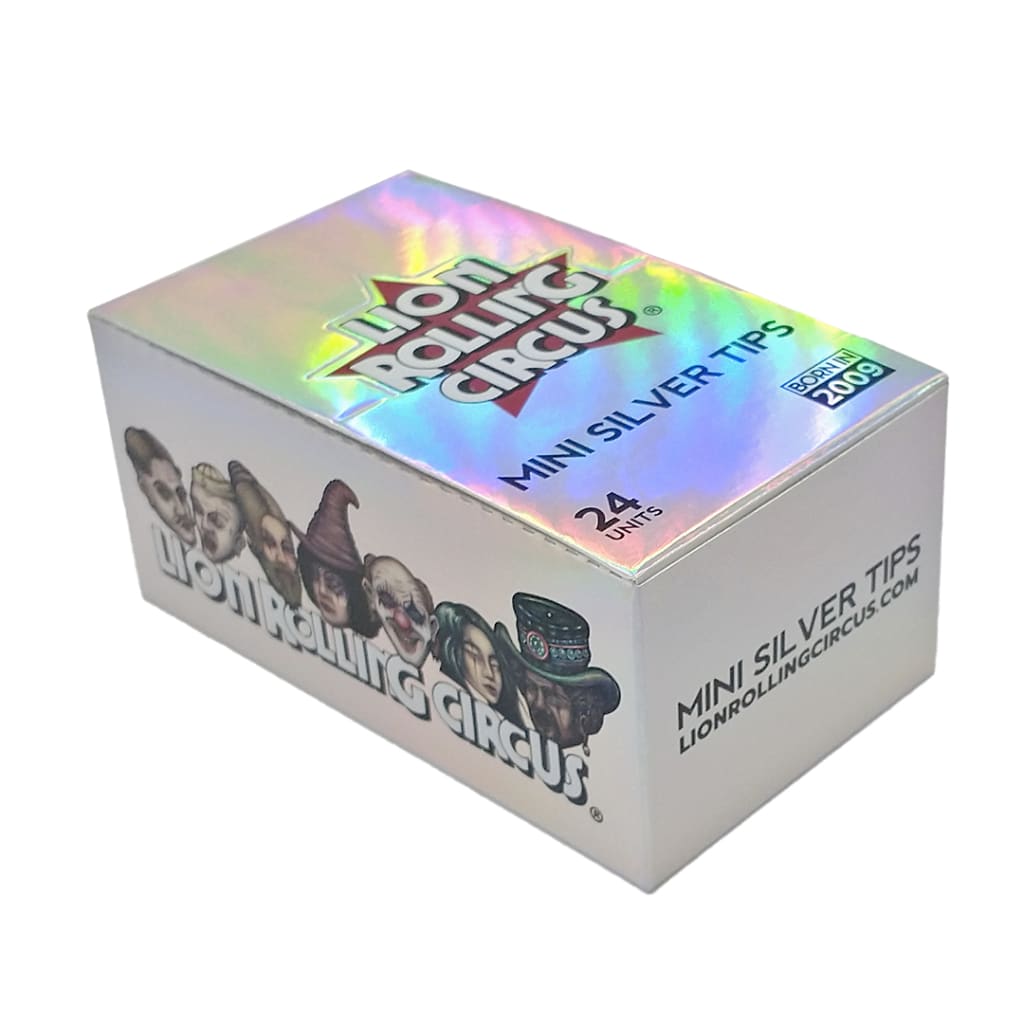 Lion Rolling Circus Mini Silver Tips With Holographic Packaging For Superior Rolling