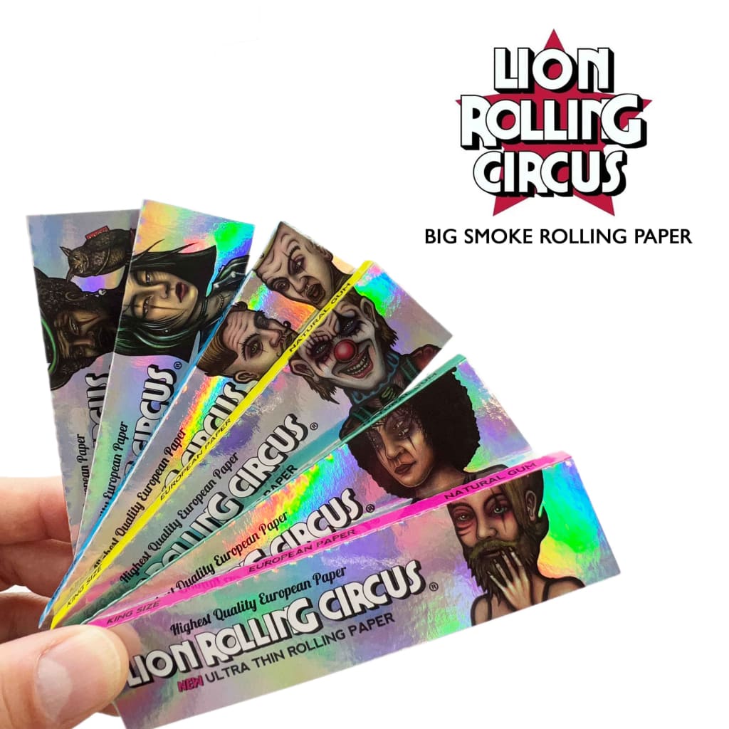 Lion Rolling Circus Silver Line slow burning rolling papers