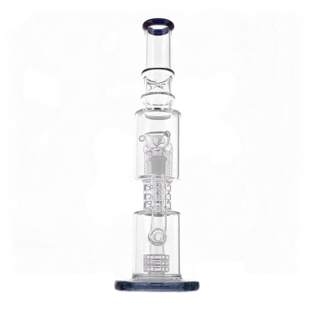 16thick Glass Tree Percolator Bong with multiple chambers and percolators for dry herbs