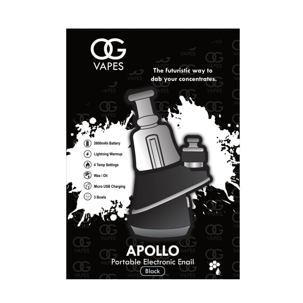 Portable Enail with Quartz Bowl for concentrates - Og Vapes Apollo portable vaporizer