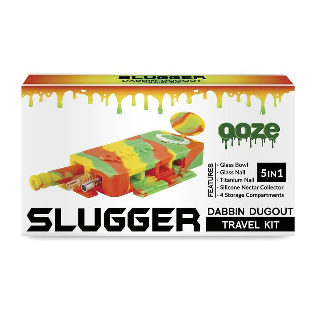 Colorful Ooze Slugger silicone dabbing tool kit for a nice clean dab in retail packaging