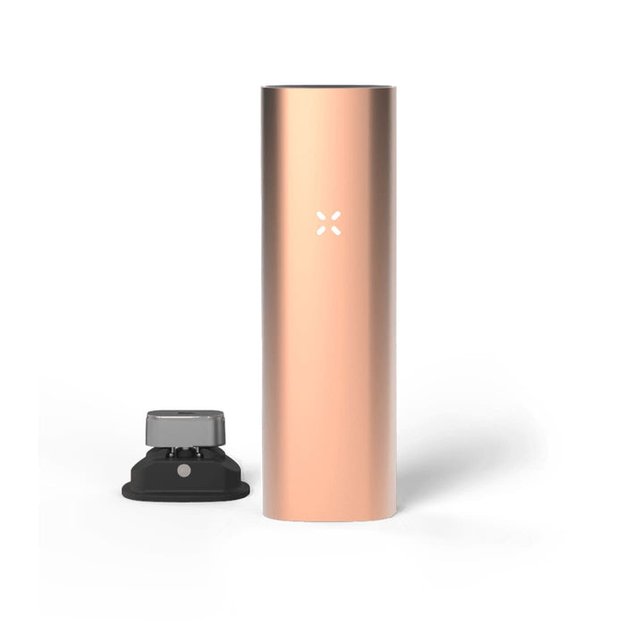 Rose gold PAX 3 portable cannabis vaporizer with minimalist design