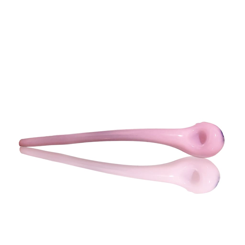Pink glass stirring rod for Sherlock Hand Pipe in durable pink Sherlock hand pipe design