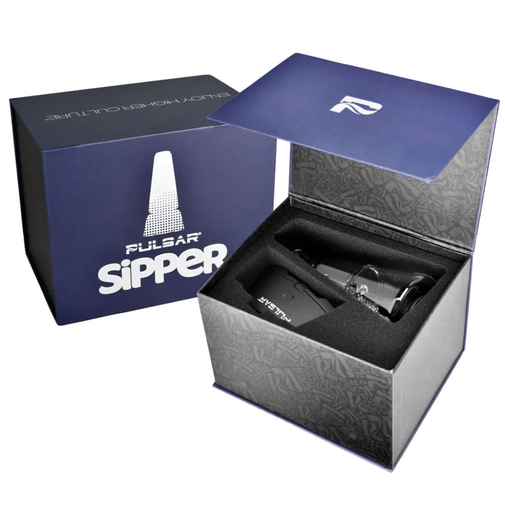 Pulsar Sipper Dual: Best Vape Bubbler With Stainless Steel Dab Tool In Sleek Packaging