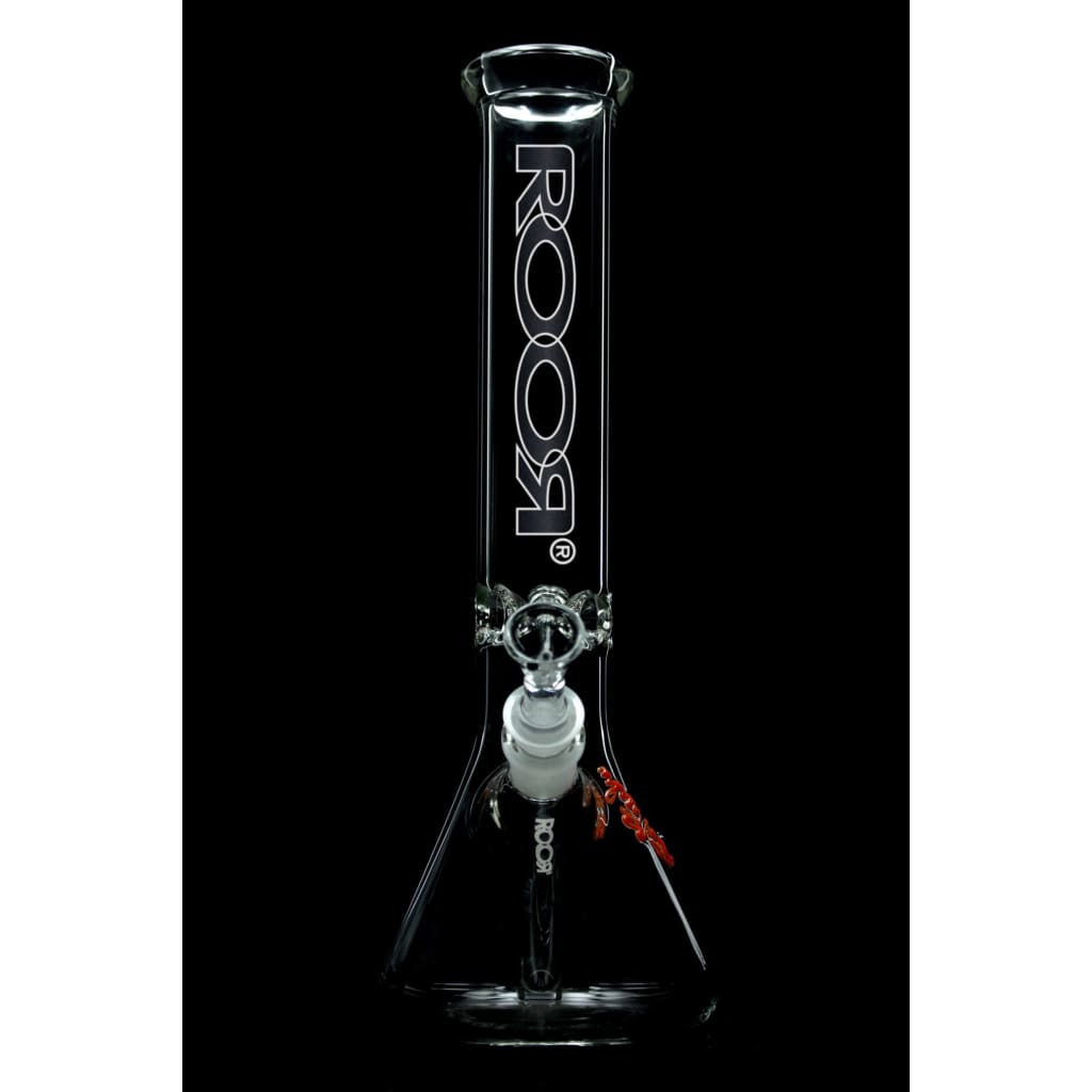 Roor® 14 Beaker Glass 50x5 5mm German Schott with ’ROOR’ branding and beaker-style base