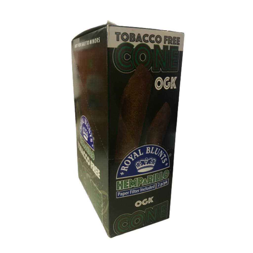Box of Royal Blunts Hemparillo wraps for Royal Blunts Cone - Original Hemp Flavor