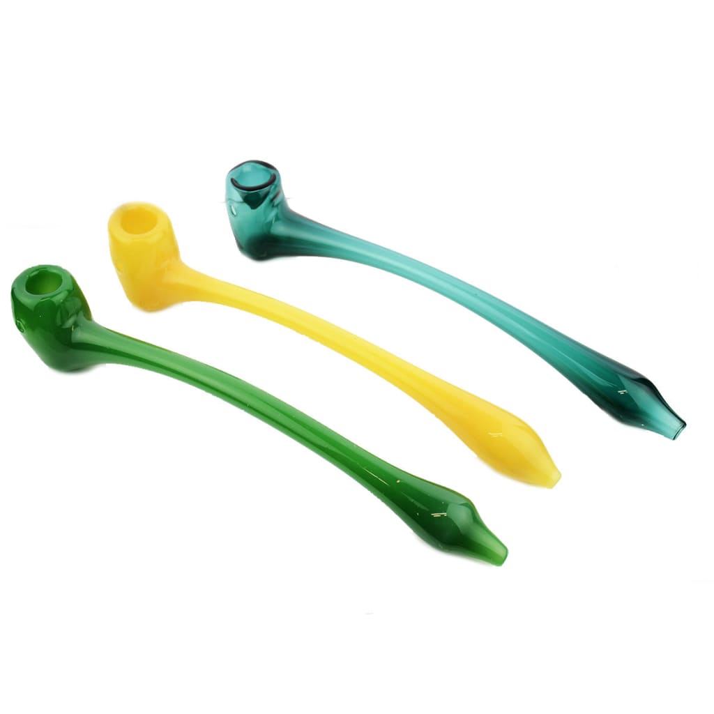 Vibrant 11-inch sherlock gandalf pipe in color tube glass