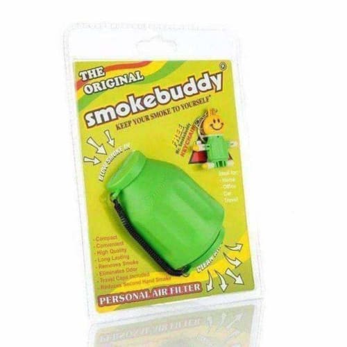 Smokebuddy Original air filter keychain with LED light and case